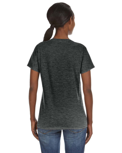 Women's Lightweight V-Neck T-Shirt - Heather Dark Gray