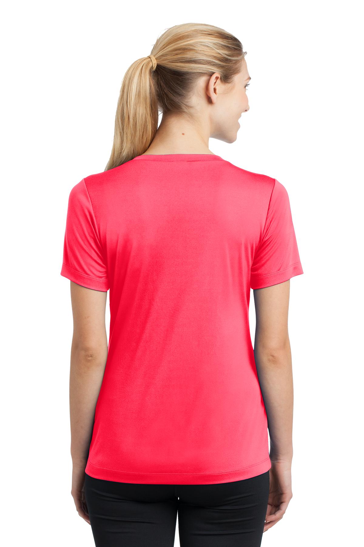 Women's PosiCharge Competitor V-Neck Tee - Hot Coral