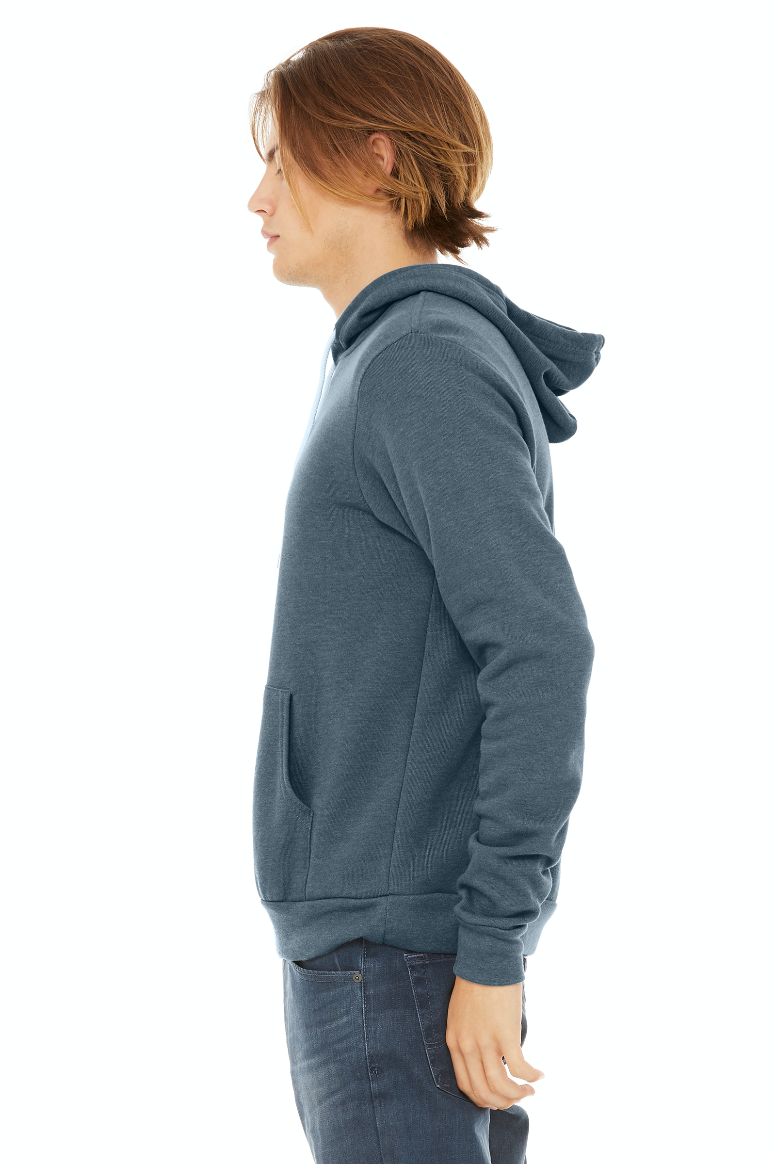 Unisex Sponge Fleece Pullover Hoodie - Heather Slate