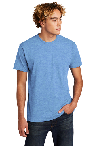 Unisex CVC Crewneck T-Shirt - Heather Columbia Blue