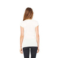 Women's Sheer Mini Rib Short-Sleeve T-Shirt - Cream
