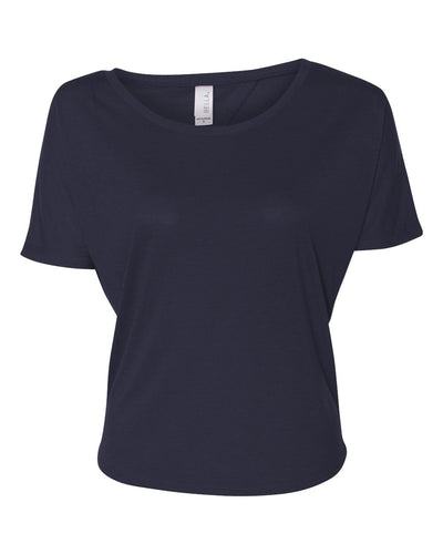 Women's Flowy Open Back Tee - Midnight