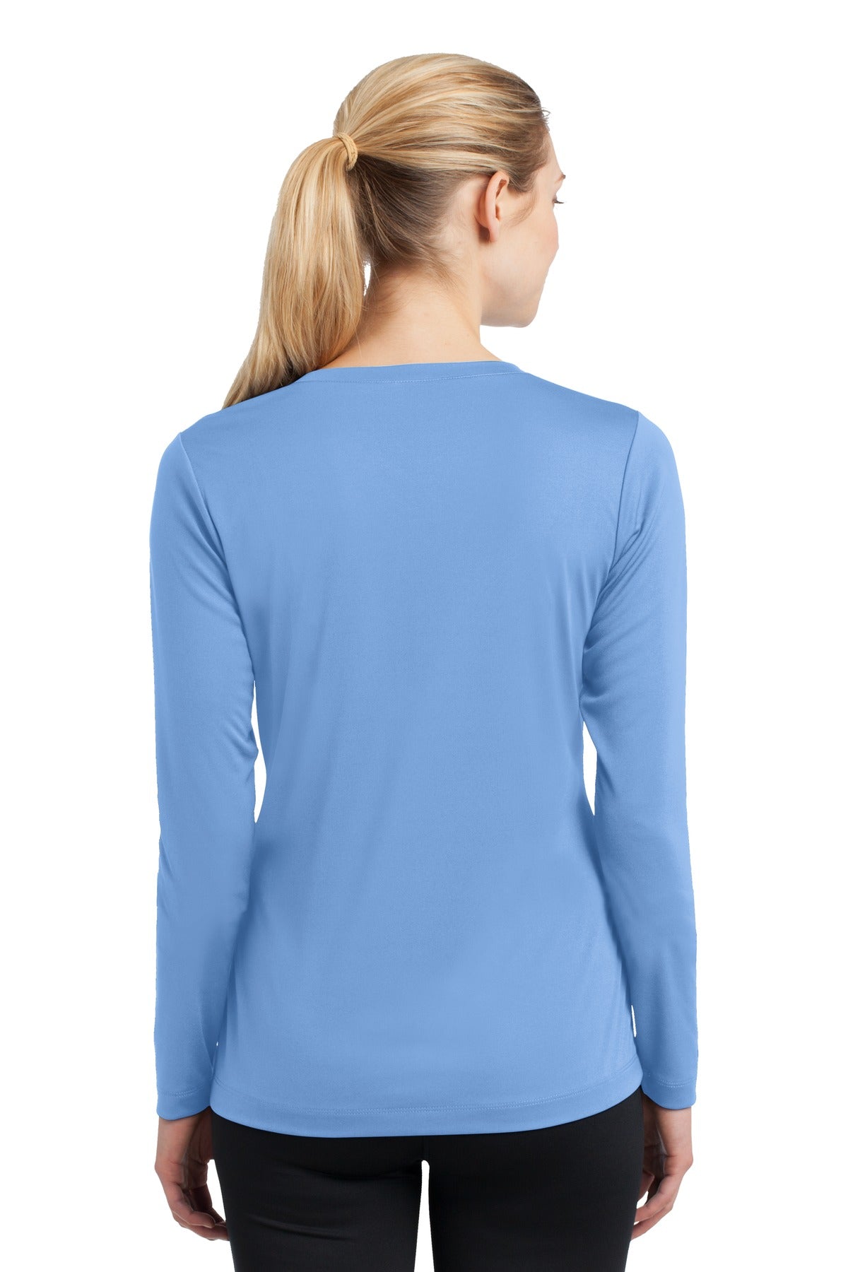 Women's Long Sleeve PosiCharge Competitor V-Neck Tee - Carolina Blue