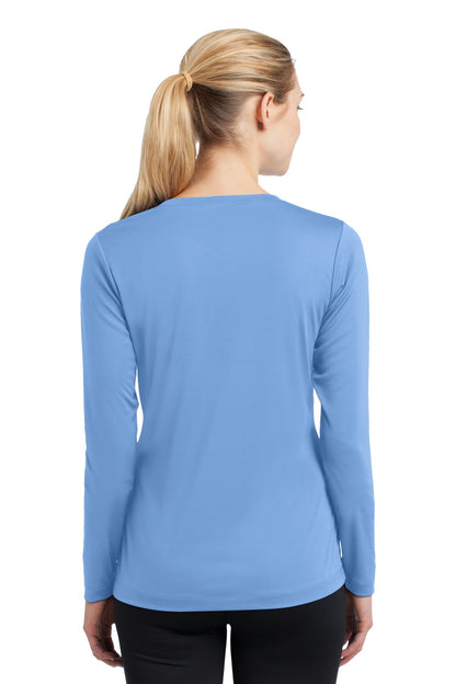 Women's Long Sleeve PosiCharge Competitor V-Neck Tee - Carolina Blue