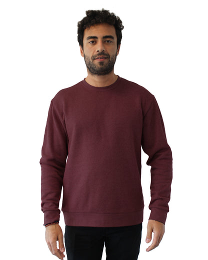 Unisex PCH Basic Pullover Crew - Heather Maroon