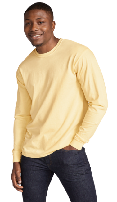 Unisex Heavyweight RS Long-Sleeve T-Shirt - Butter