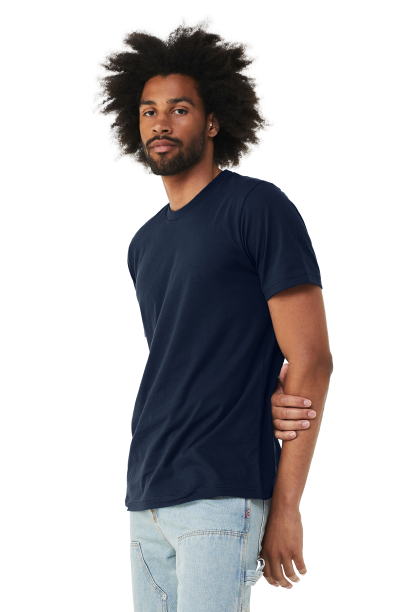 Unisex Heather CVC T-Shirt - Solid Navy Blend
