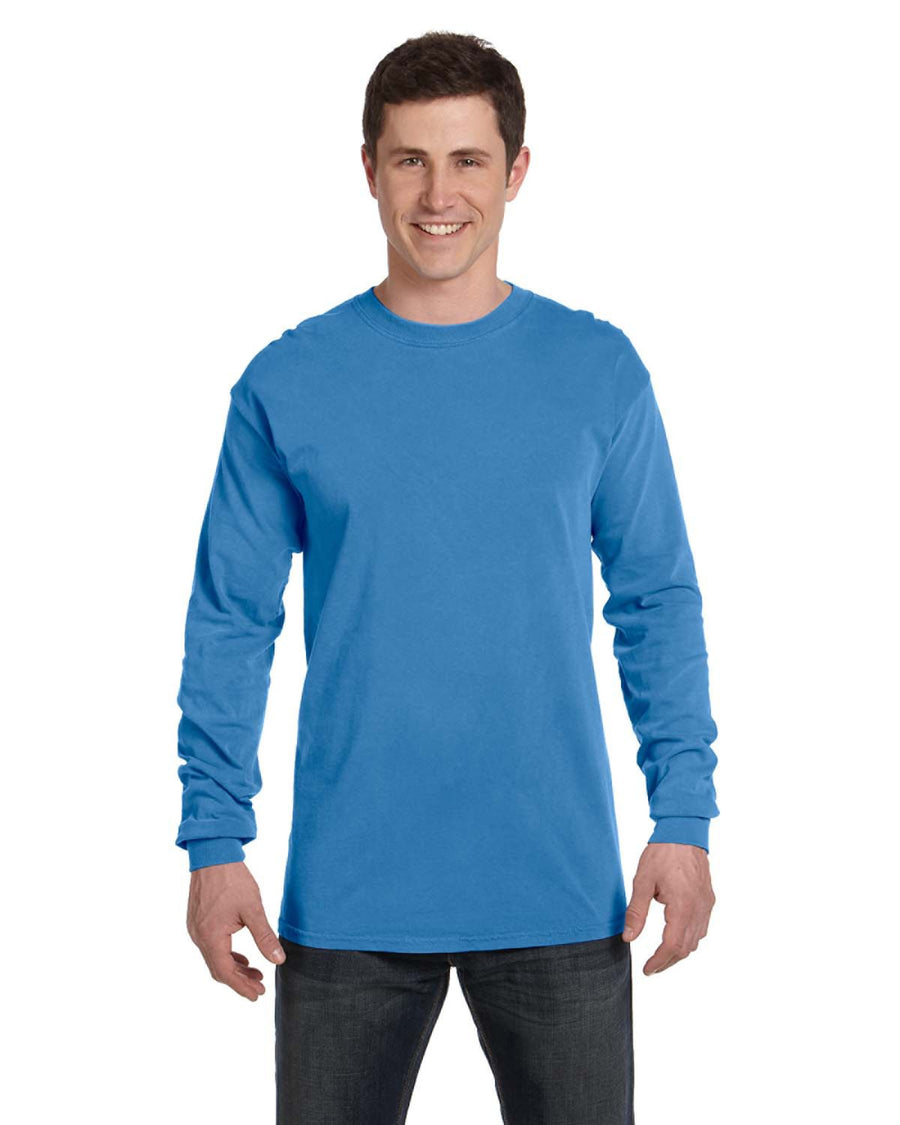 Unisex Heavyweight RS Long-Sleeve T-Shirt - Royal Caribe