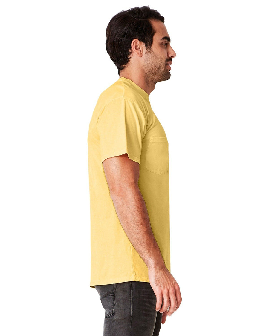Unisex Inspired Dye Crew with Pocket - Blonde