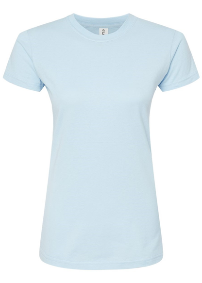 Women's Slim Fit Fine Jersey Tee - Baby Blue