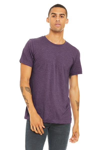 Unisex Heather CVC T-Shirt - Heather Team Purple