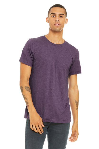 Unisex Heather CVC T-Shirt - Heather Team Purple