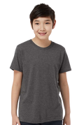 Youth Fine Jersey T-Shirt - Heather Charcoal