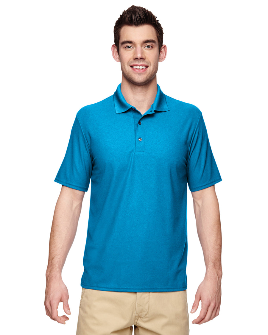 Unisex Performance® Double Piqué Polo - Sapphire