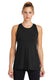 Sport-Tek LST402 - Women's PosiCharge Tri-Blend Wicking Tank - Black Triad So