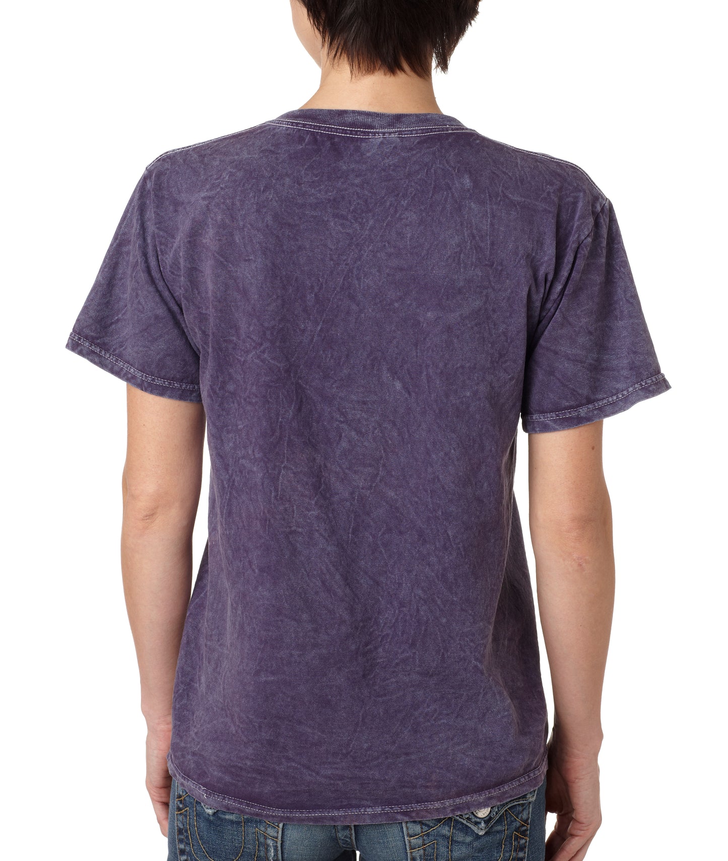 Unisex 100% Cotton Vintage Wash T-Shirt - Mineral Purple
