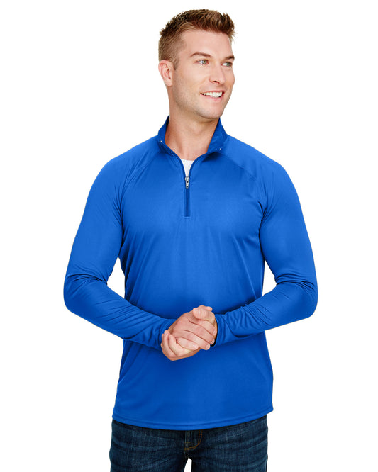 Unisex Daily Polyester 1/4 Zip - Royal