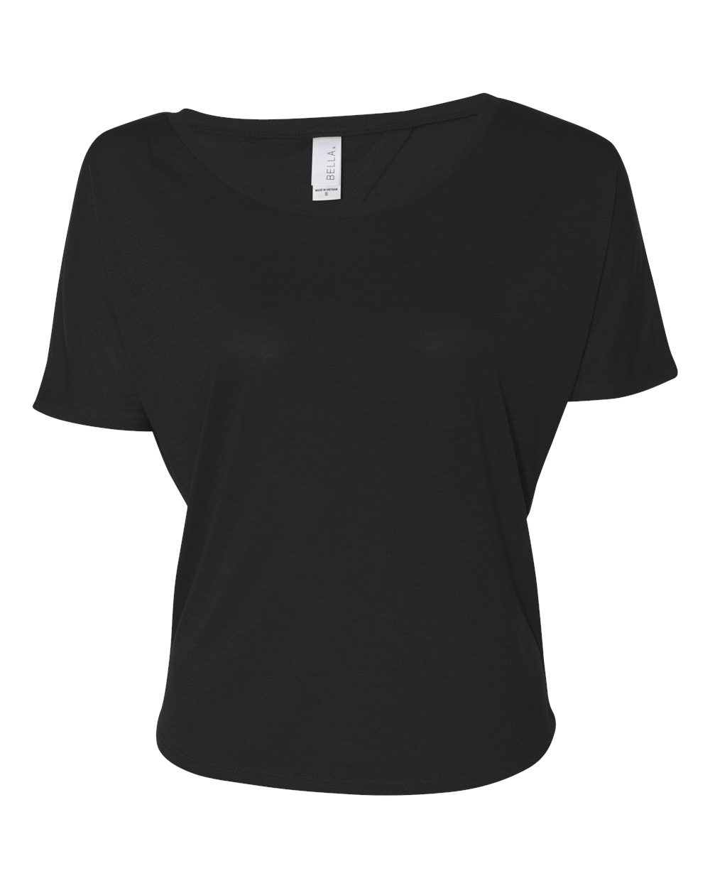 Women's Flowy Open Back Tee - Black