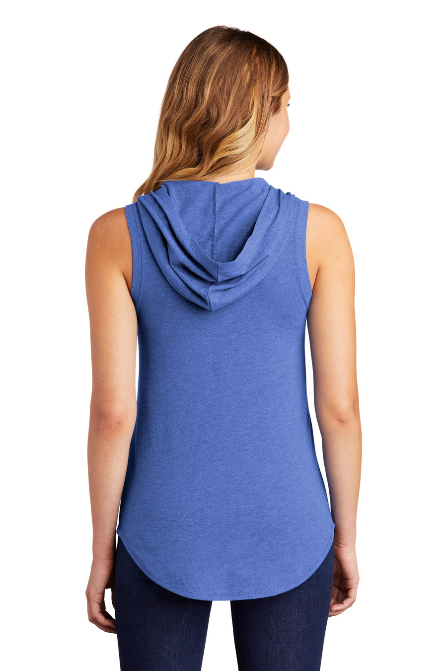 Women's Perfect Tri Sleeveless Hoodie - Royal Frost