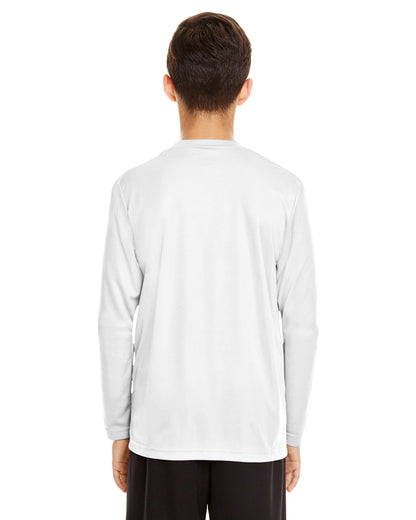 Youth Zone Performance Long-Sleeve T-Shirt - White
