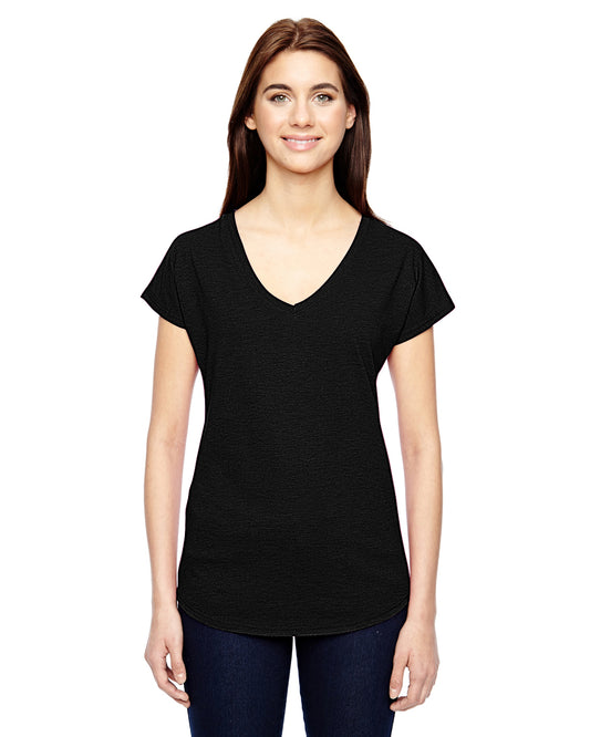 Women's Triblend V-Neck T-Shirt - Black