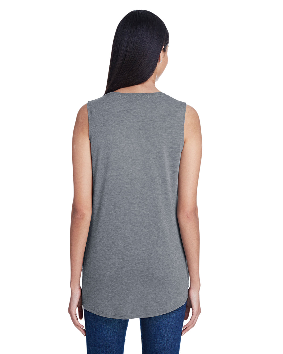 Women's Freedom Sleeveless T-Shirt - Heather Graphite