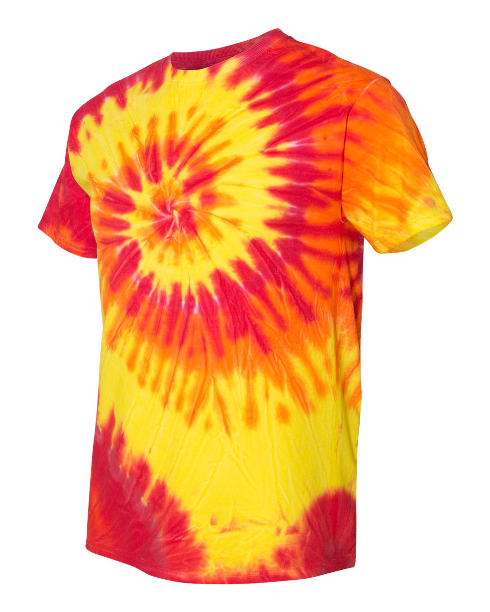 Unisex Multi-Color Spiral Short Sleeve T-Shirt - Inferno