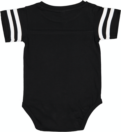 Infant Football Bodysuit - Black / White
