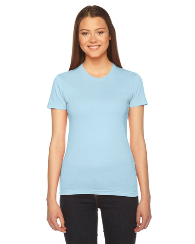 Women's Fine Jersey Short-Sleeve T-Shirt - Light Blue