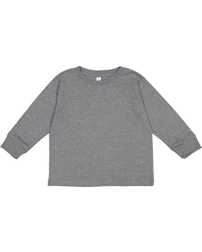 Toddler Long-Sleeve Fine Jersey T-Shirt - Granite Heather