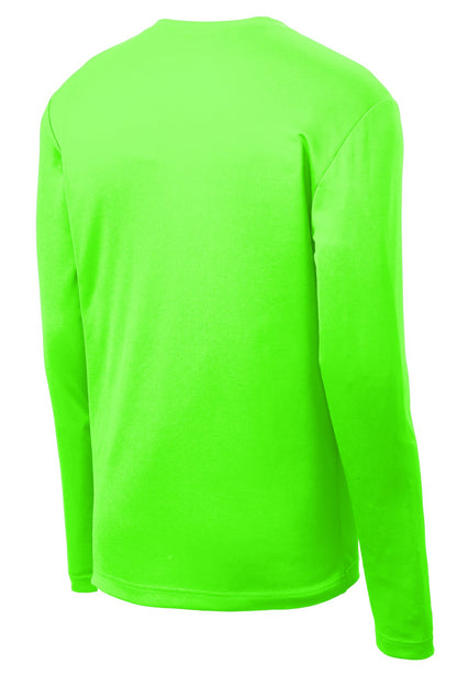 Unisex PosiCharge RacerMesh Long Sleeve Tee - Neon Green