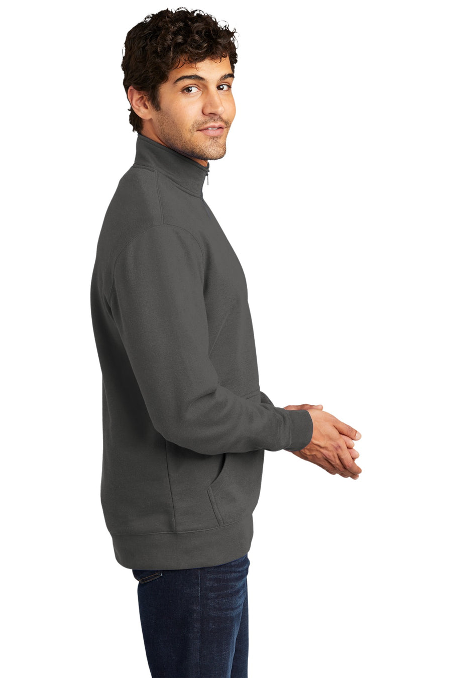 Unisex V.I.T. Fleece 1/4-Zip - Charcoal
