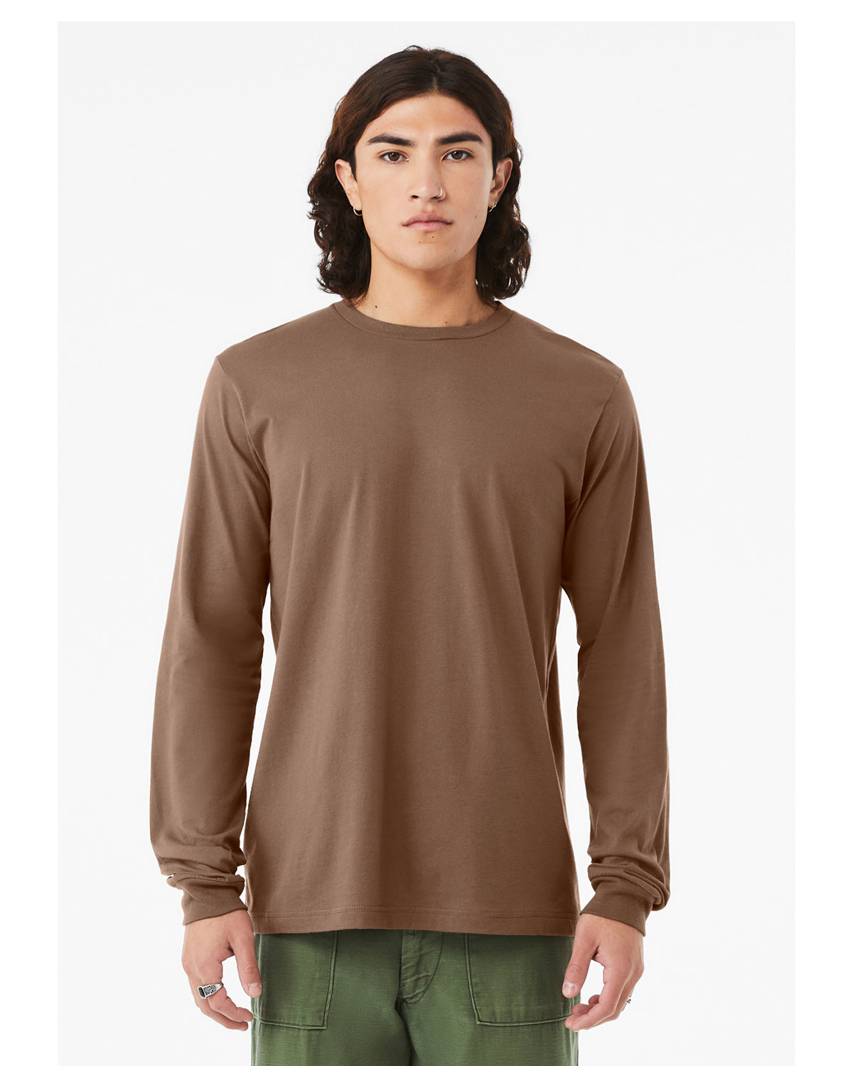 Unisex Jersey Long-Sleeve T-Shirt - Vintage Brown