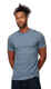 Tultex 0241TC - Unisex Poly-Rich Tee - Heather Athletic Blue