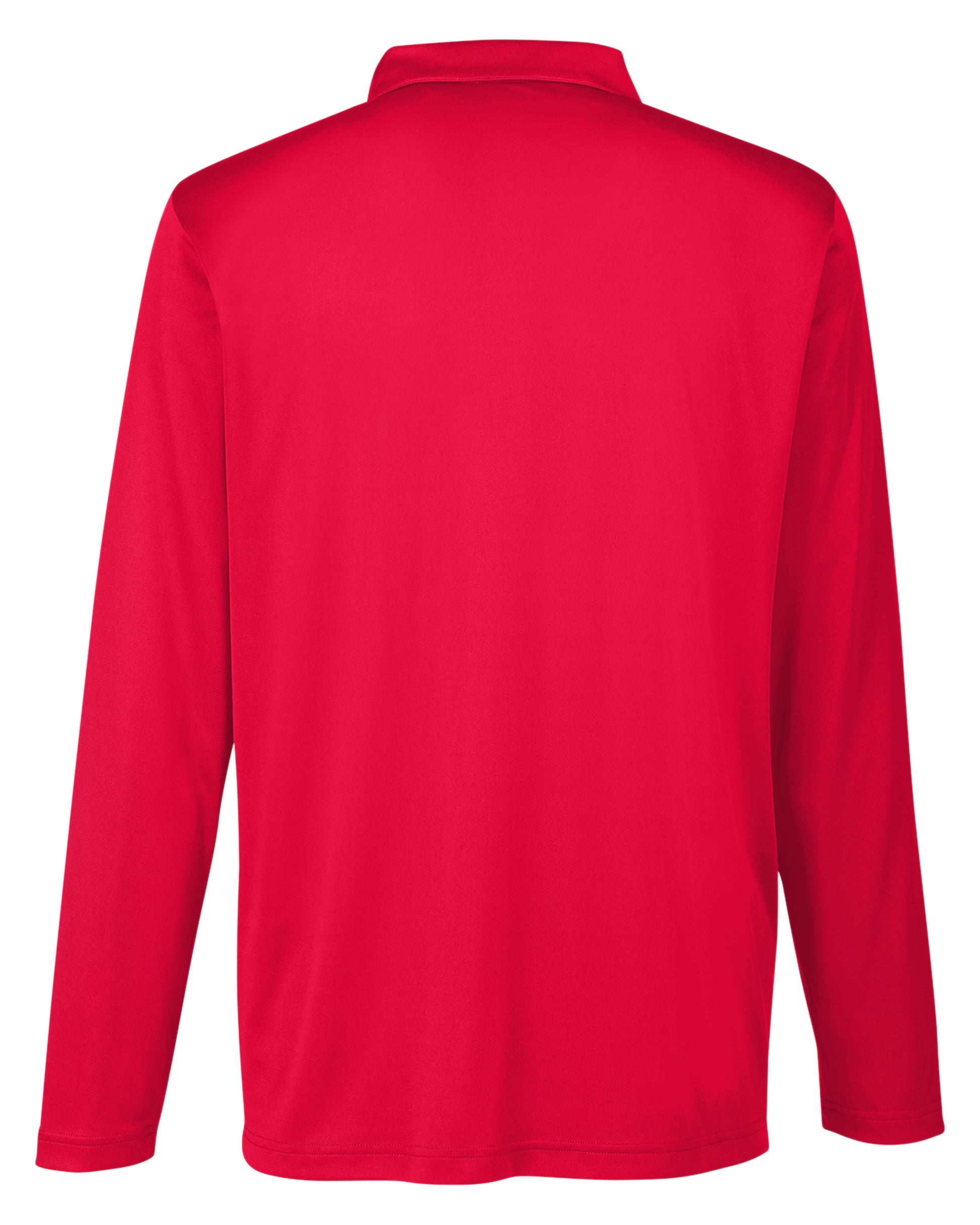 Men's Zone Performance Long Sleeve Polo - Sport Red