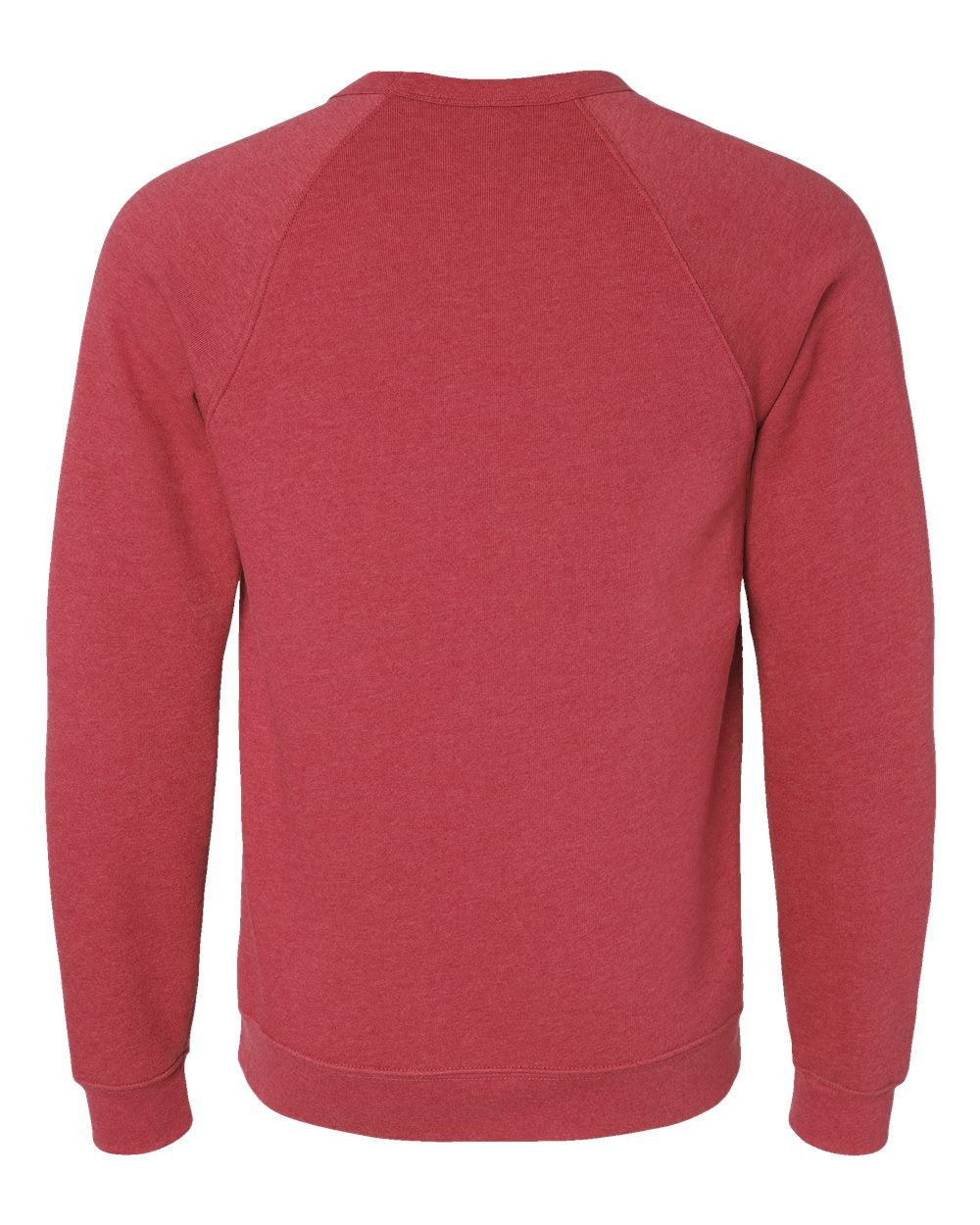 Unisex Sponge Fleece Raglan Sweatshirt - Heather Red