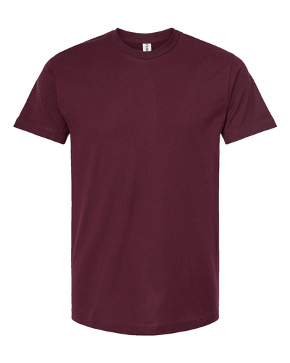 Unisex Fine Jersey Tee - Burgundy