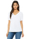 Bella + Canvas 8815 - Women's Slouchy V-Neck T-Shirt - White