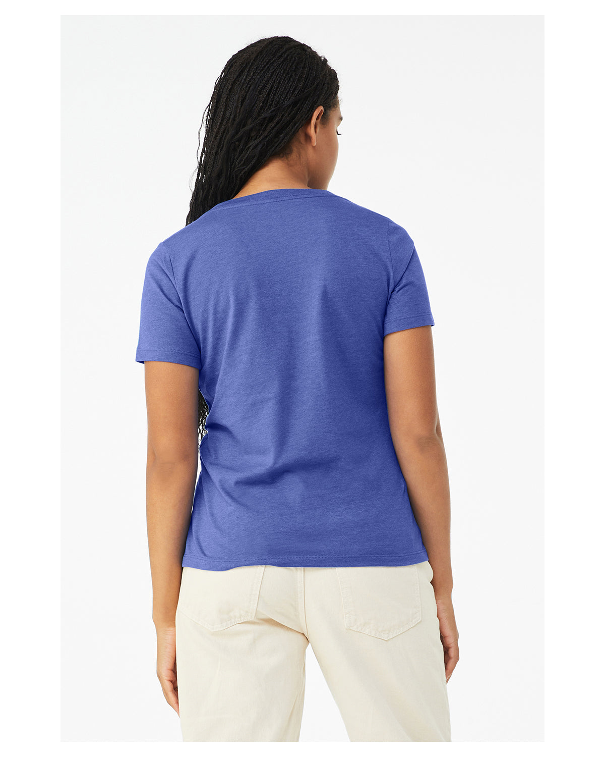 Women's Relaxed Jersey V-Neck T-Shirt - Heather True Royal