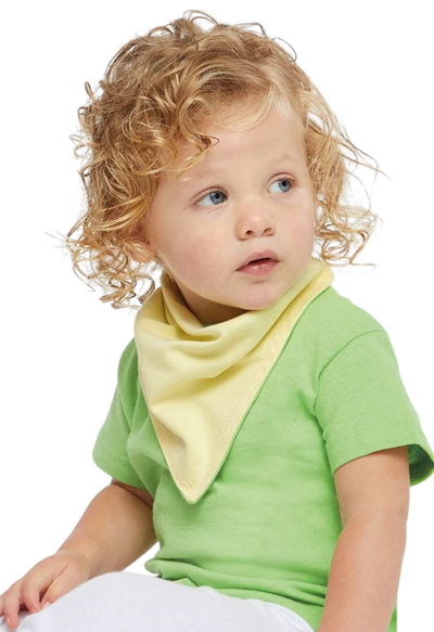 Infant Premium Jersey Bandana Bib - Banana / Key Lime