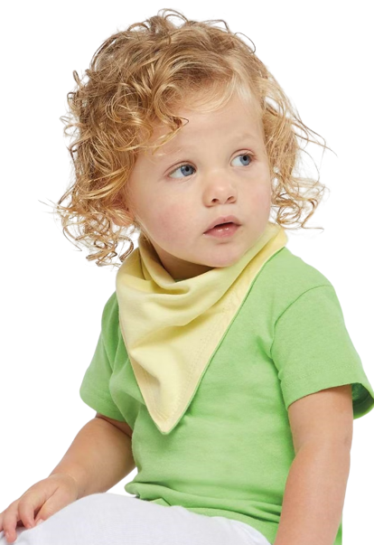 Infant Premium Jersey Bandana Bib - Banana / Key Lime