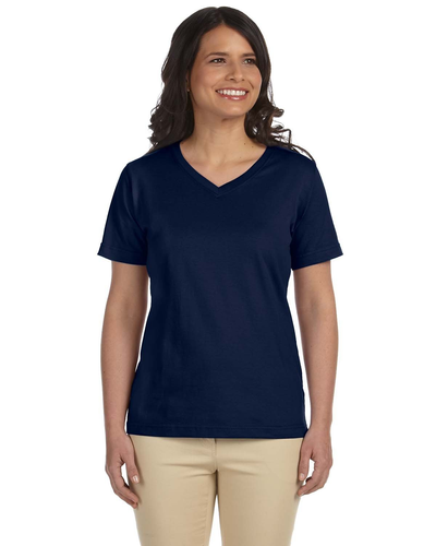 Women's Premium Jersey V-Neck T-Shirt - Navy