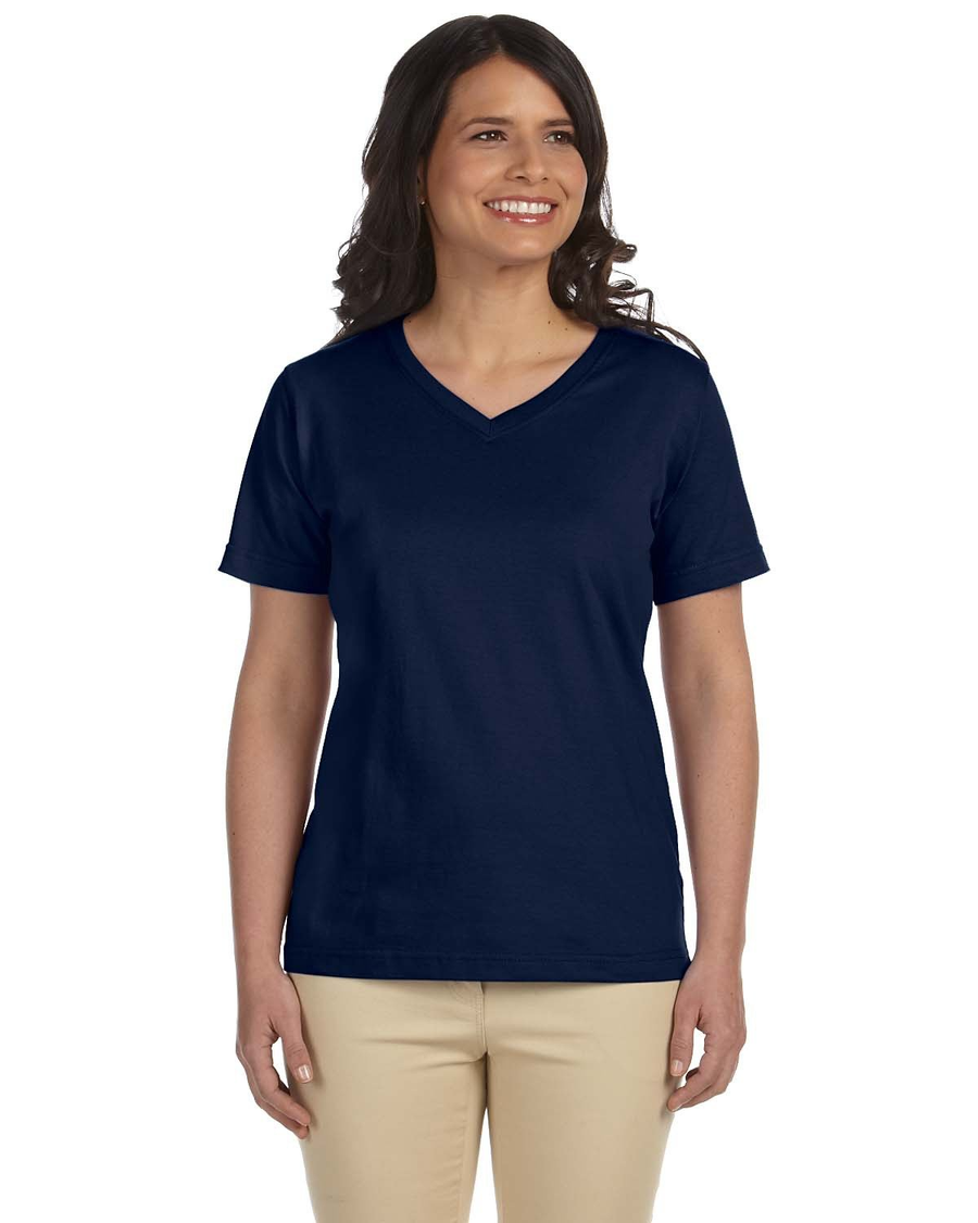 Women's Premium Jersey V-Neck T-Shirt - Navy