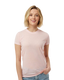 Tultex 0240TC - Women's Poly-Rich Slim Fit Tee - Heather Pink