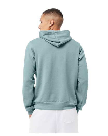 Unisex Sponge Fleece Pullover DTM Hoodie - Heather Blue Lagoon