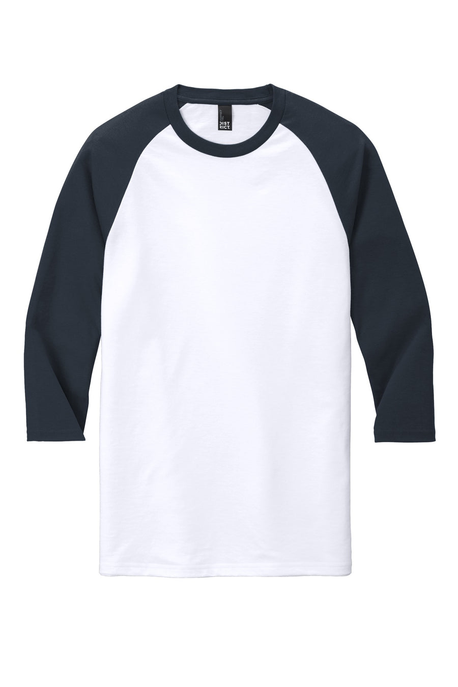 Unisex Perfect Tri 3/4-Sleeve Raglan - New Navy / White