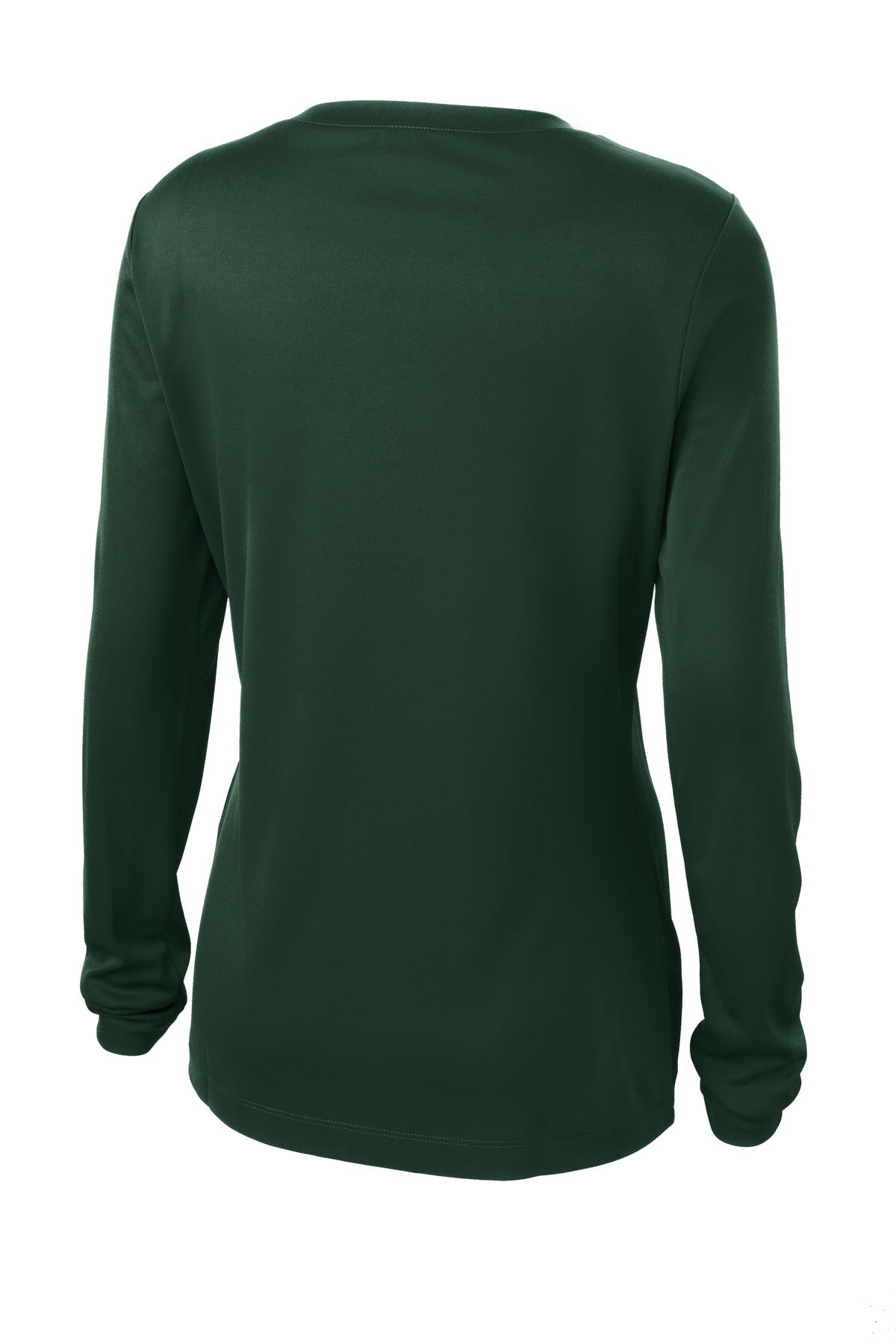 Women's Long Sleeve PosiCharge Competitor V-Neck Tee - Forest Green