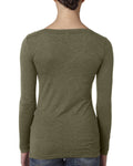 Women's Triblend Long-Sleeve Scoop - Military Green