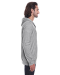 Unisex Triblend Full-Zip Jacket - Heather Gray