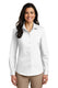 Port Authority LW100 - Women's Long Sleeve Carefree Poplin Shirt - White